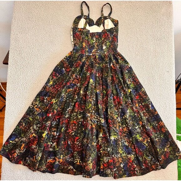 Vintage 50s Jorelle Model Dress Full Skirt Strapless Sequins - Picture 4 of 16